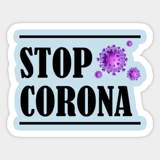 stop corona Sticker